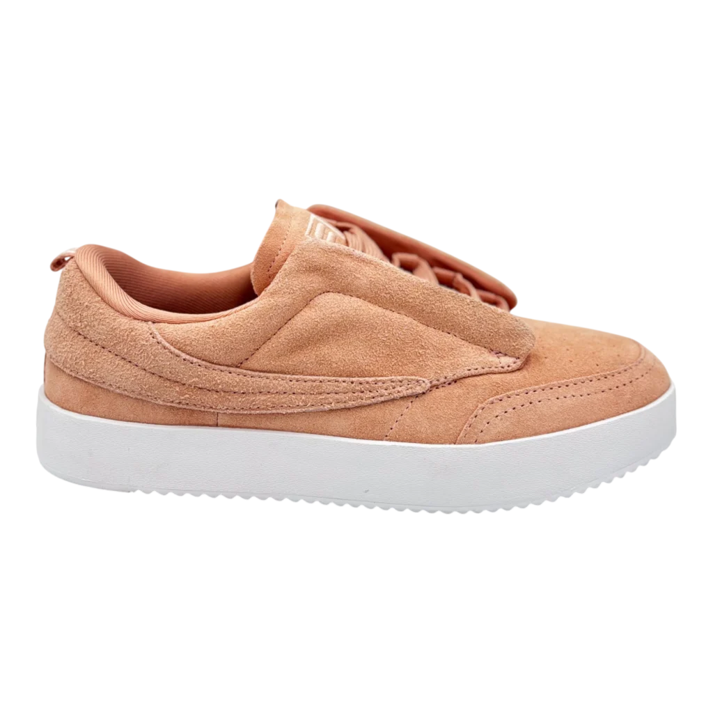 Fila Sanati Women’s Peach Suede Low-Top Sneakers – main product view sold by SneakerKali