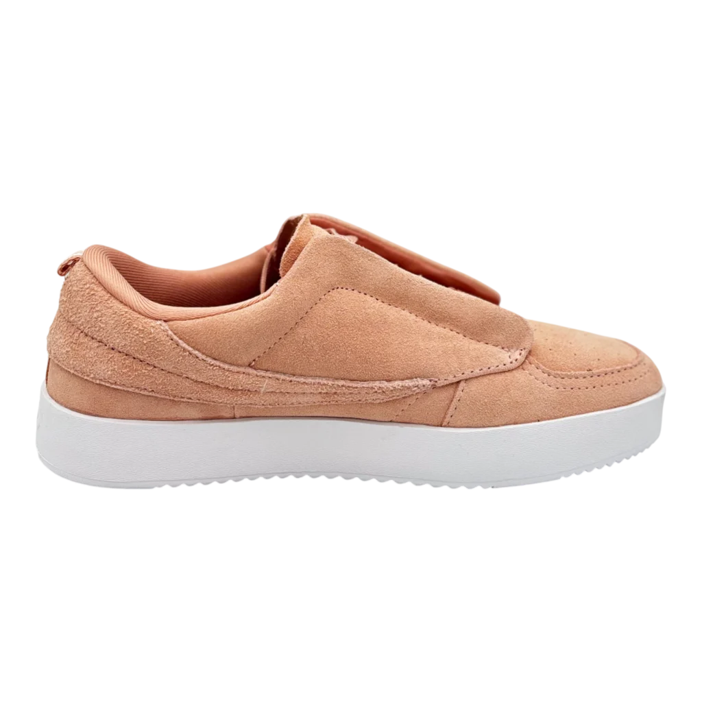 fila sanati womens peach suede low top sneakers side
