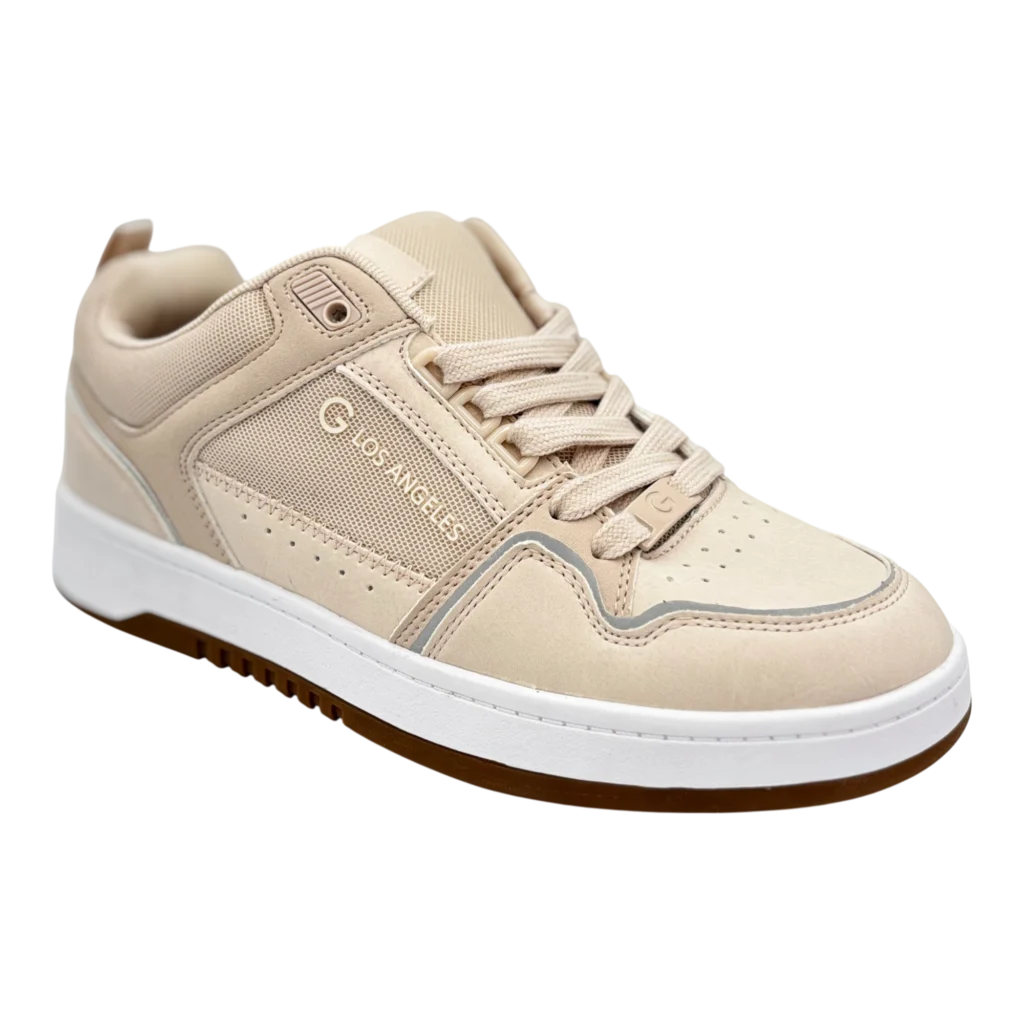 G Los Angeles Beige Low-Top Sneakers – main product view sold by SneakerKali
