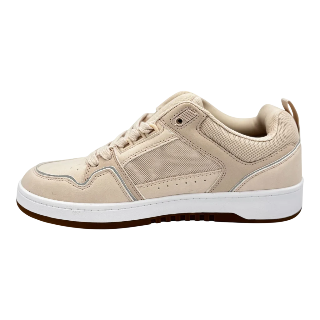 Side profile of G Los Angeles Beige Low-Top Sneakers