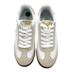 G Los Angeles White & Gold low-top sneakers – main product view sold by SneakerKali