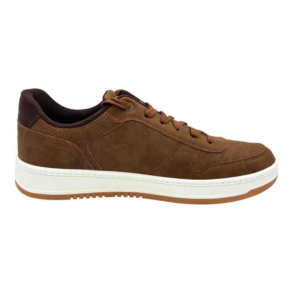 Side view of Levi’s Men’s Drive Lo sneakers Brown