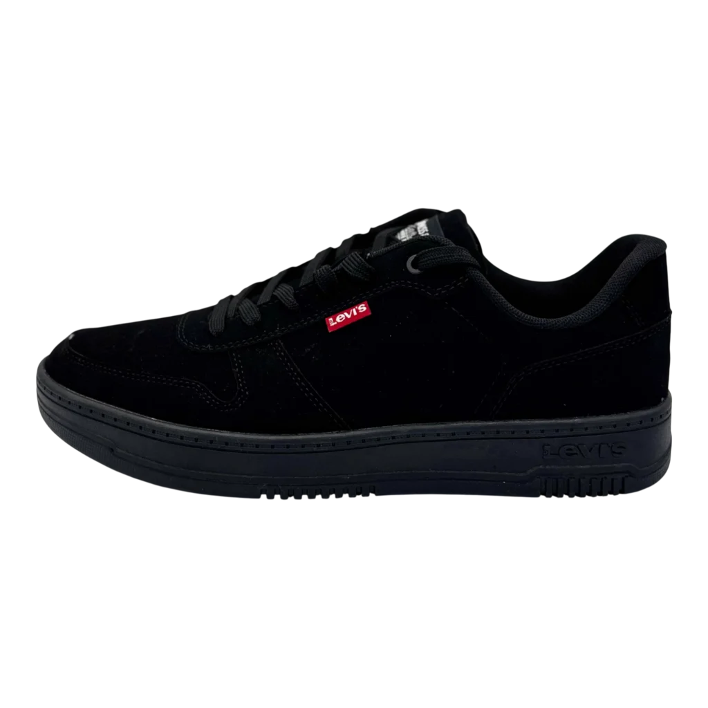levis mens drive lo sneakers side black