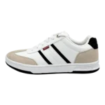 Side profile of Levi’s Zane Men’s Tan Leather Sneakers