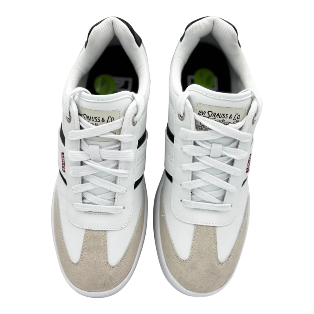 levis mens zane tan leather sneakers top