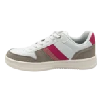 levis womens drive lo white cement pink sneakers side