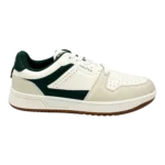 Nautica Men’s White & Forest Green Court Sneakers – main product view sold by SneakerKali