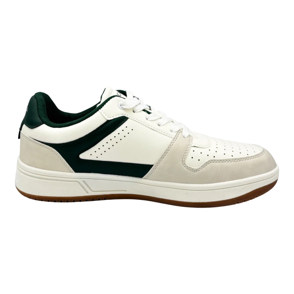 nautica mens forest green casual sneakers side
