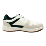 nautica mens forest green casual sneakers side