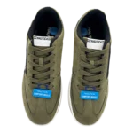 nautica mens olive green casual sneakers top