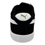 PUMA Club II Era Black and White Suede Sneakers styled for streetwear look – front view