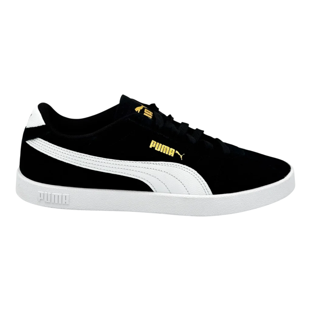 PUMA Club II Era Black and White Suede Sneakers styled for streetwear look – SneakerKali