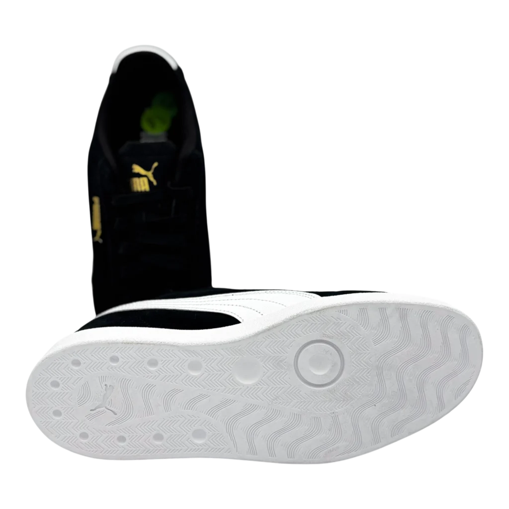 puma club ii era black white suede sneakers sole