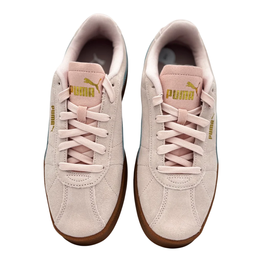 puma palermo trainer pink blue suede sneakers top