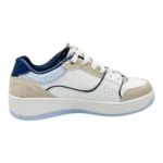 Side profile of Skechers Women’s Sport Court Metallic Brea sneakers