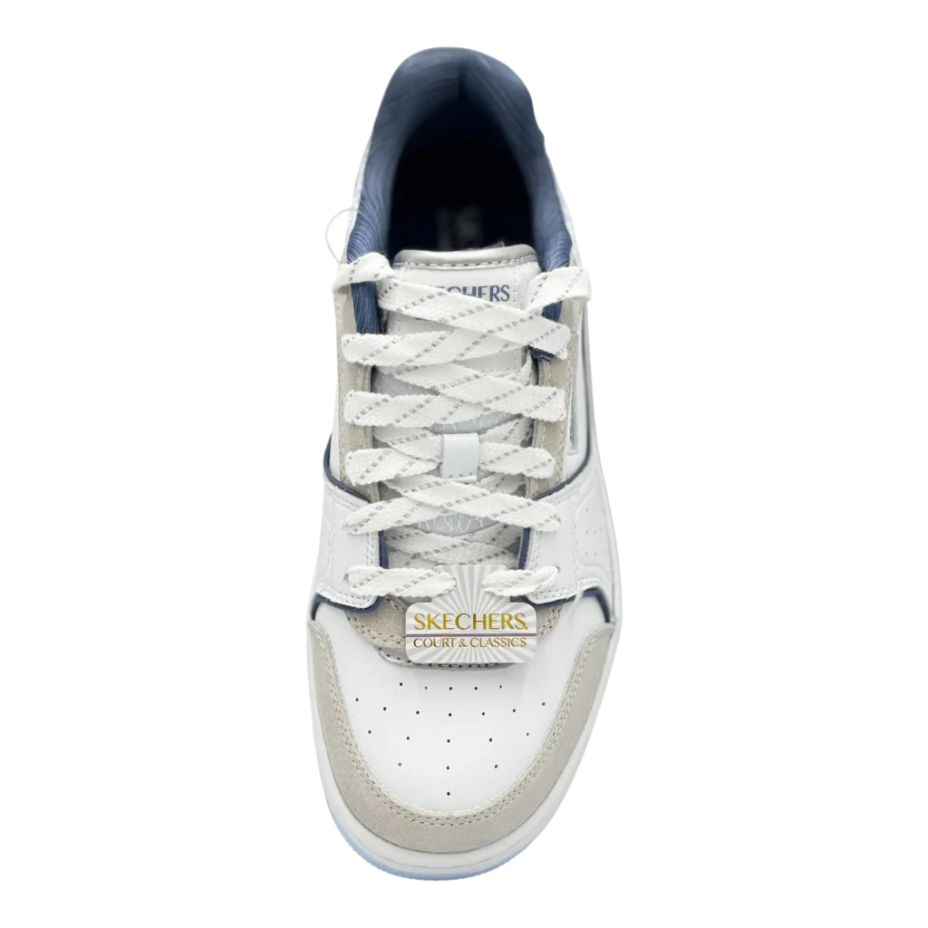 Top view of Skechers Women’s Sport Court Metallic Brea sneakers