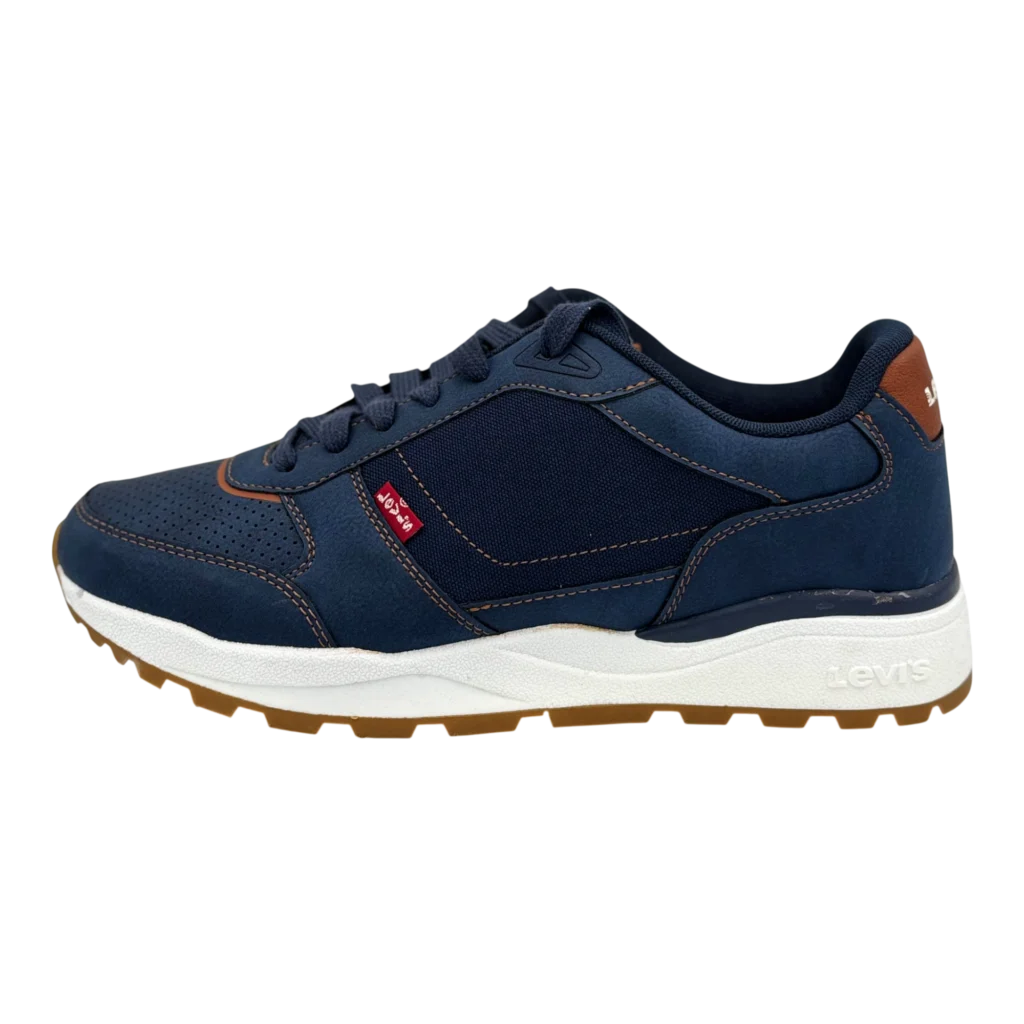 levis oats refresh mens navy brown sneakers main sneakerkali