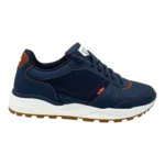 levis oats refresh mens navy brown sneakers side