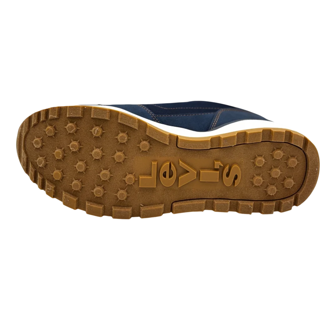levis oats refresh mens navy brown sneakers sole side